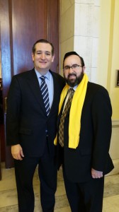 Rabbi Ariel Sadwin and Sen. Ted Cruz (R-TX)