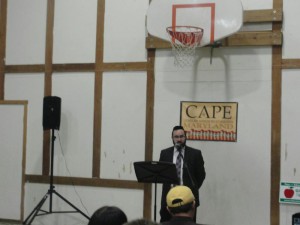 Rabbi Sadwin speaking at Maryland CAPE's Winter Policy Meeting