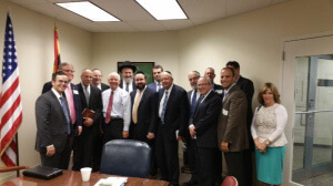 Agudath Israel delegation of Baltimore community leaders met with Senator Ben Cardin (D-MD)