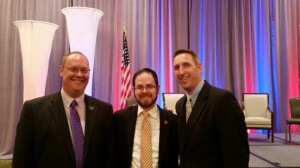 Dr. Ben Scafidi, Rabbi A. D. Motzen, and Nevada Senator Scott Hammond (R - Las Vegas) following a Georgia Public Policy Foundation legislative policy conference in Atlanta.