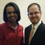 Rabbi A. D. Motzen with former Secretary of State Dr. Condoleeza Rice