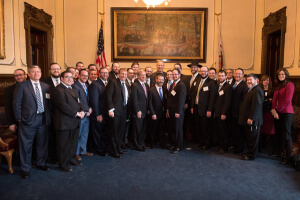 Illinois Mission 2016 delegates with Illinois Governor Bruce Rauner