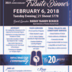 Agudath Israel of Florida 20th Anniversary Dinner