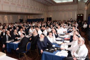 A partial view of the crowd at the 14th Annual Yerushalayim Yarchei Kallah 