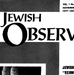 The Jewish Observer Vol. 1 No. 3 November 1963/Kislev 5724