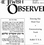 The Jewish Observer Vol. 3 No. 1 October 1965/Kislev 5726