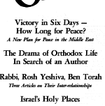 The Jewish Observer Vol. 4 No. 7 October 1967/Tishri 5728