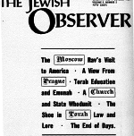 The Jewish Observer Vol. 5 No. 5 October 1968/Chesvan 5729