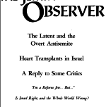 The Jewish Observer Vol. 5 No. 7 January 1969/Teves 5729