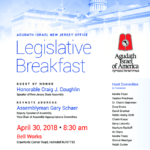 Agudath Israel of New Jersey Legislative Breakfast